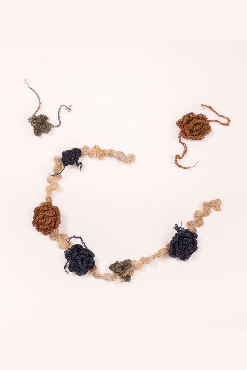 Banda de Pelo Crochet con Flores Extraíbles